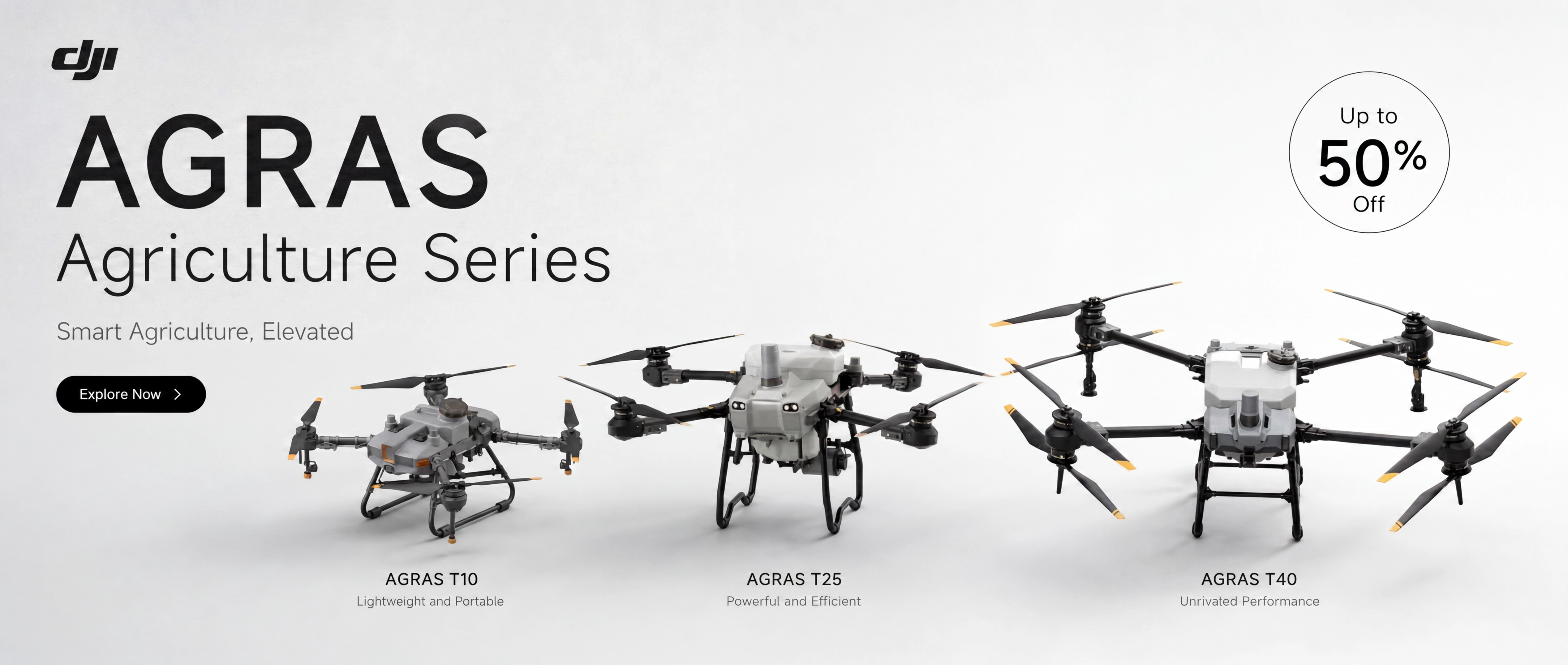 DJI AGRAS agricultural spraying drone